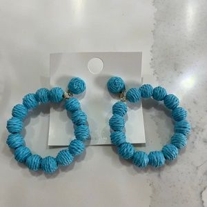 Handmade rattan earrings by NYU NYU